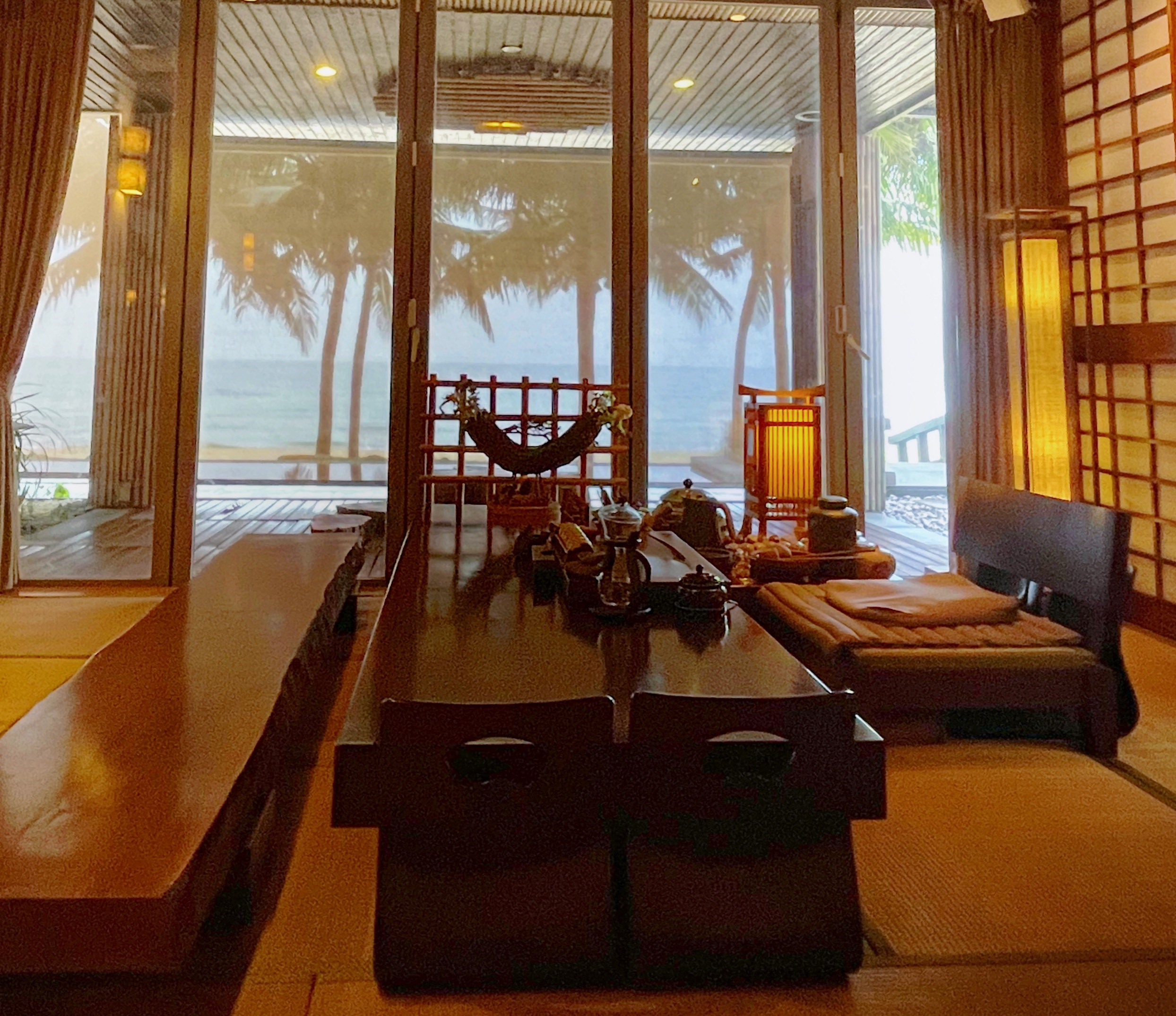 Gian phòng thưởng thức trà đạo tại Mangala Zen Garden