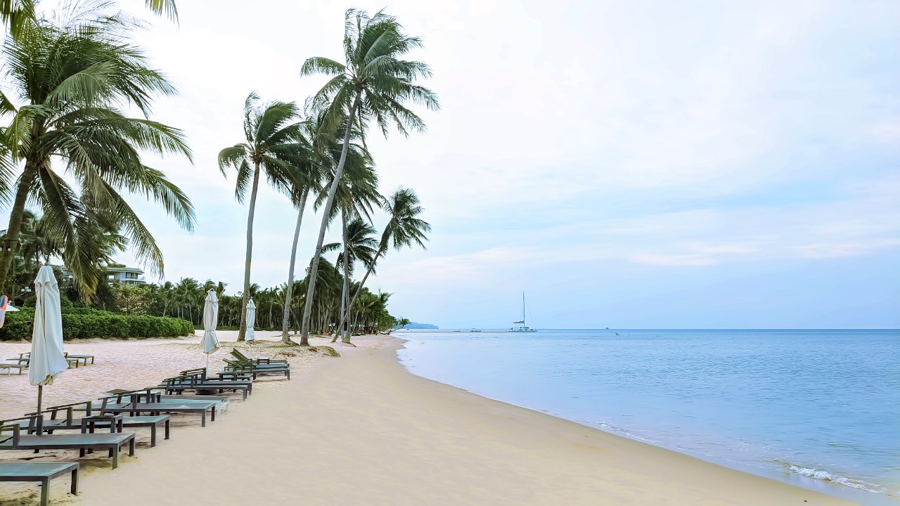 Bãi biển với bờ cát trắng trải dài cực đẹp tại Bãi Trường