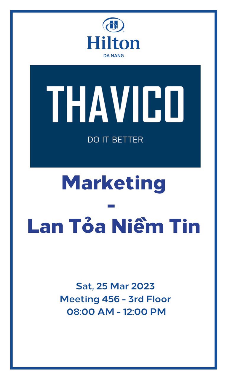 Standee của Khóa đào tạo Marketing - Lan tỏa niềm tin