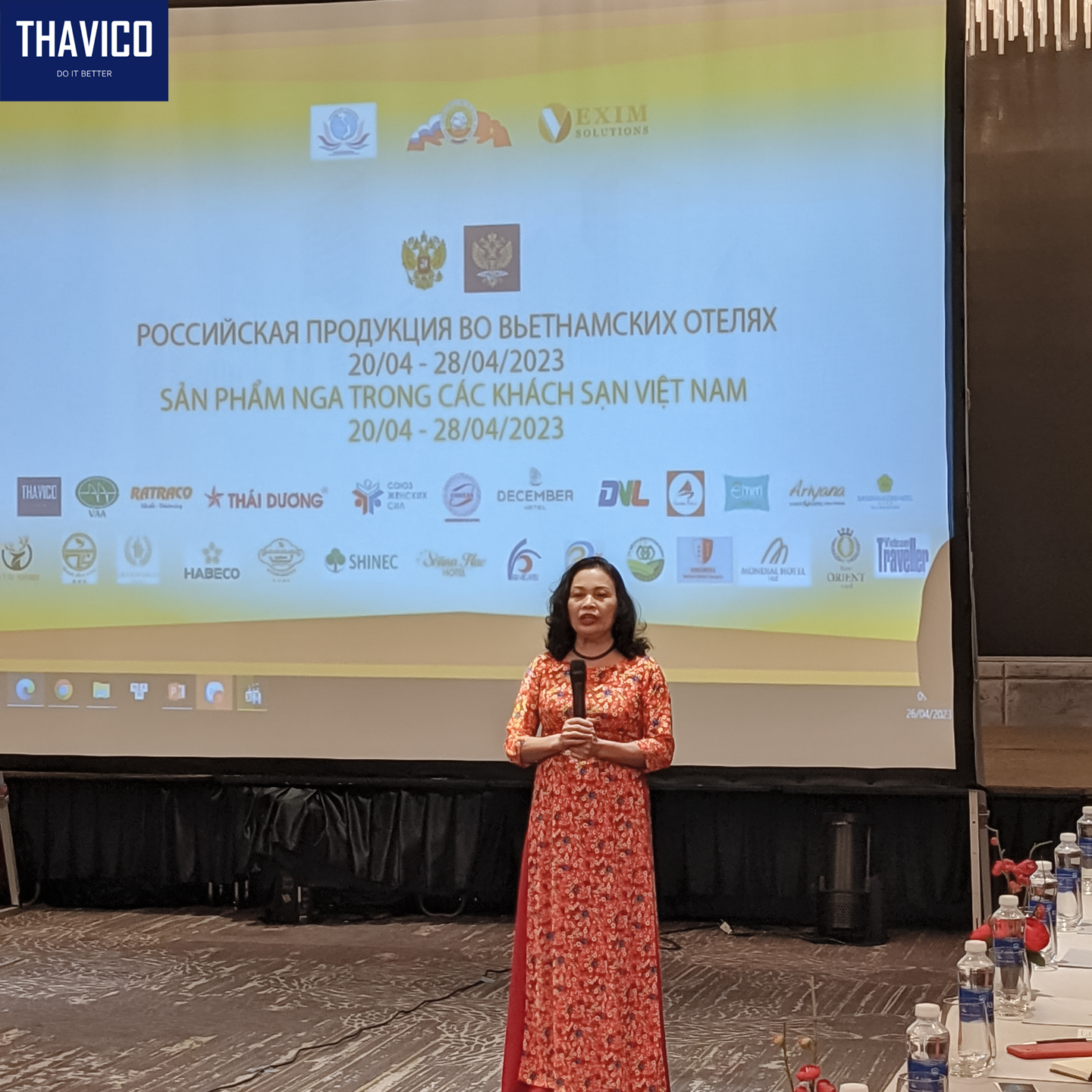 Bà Đỗ Thị Hồng Xoan - Chủ tịch Hiệp hội Khách sạn Việt Nam phát biểu